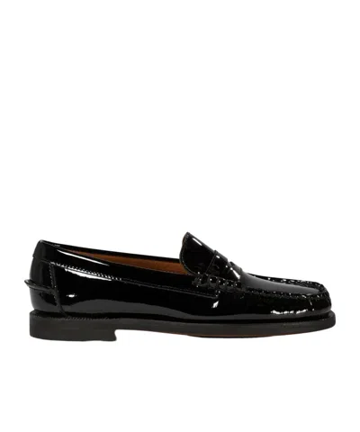 Sebago Dan Classic Leather Tassel Penny Loafers In Black