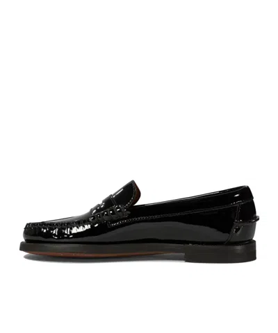 Sebago Dan Classic Leather Tassel Penny Loafers In Black