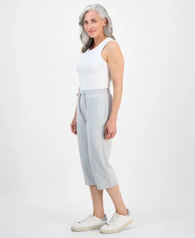 Style & Co Petite Solid-knit Mid-rise Capri Pants, Created For Macy's