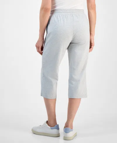 Style & Co Petite Solid-knit Mid-rise Capri Pants, Created For Macy's