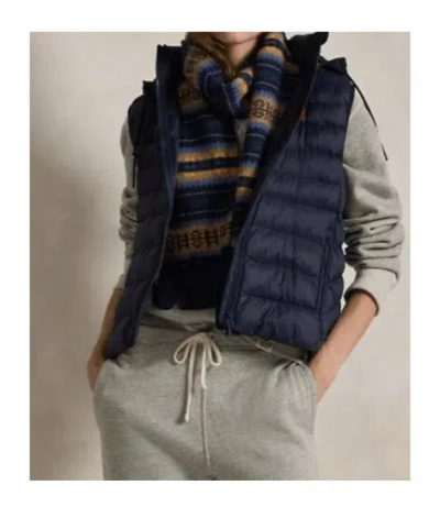 Polo Ralph Lauren Padded Sleeveless Vest Vest In Blue