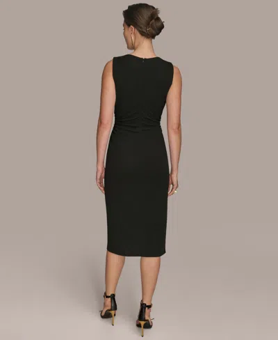 Donna Karan Women's Sleeveless Draped Skirt Dress