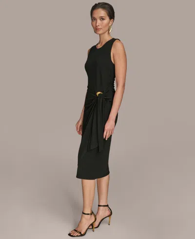 Donna Karan Women's Sleeveless Draped Skirt Dress