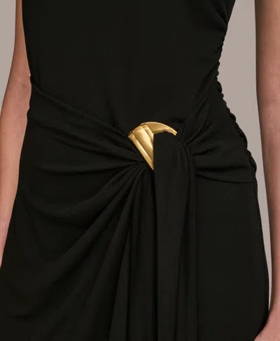 Donna Karan Women's Sleeveless Draped Skirt Dress