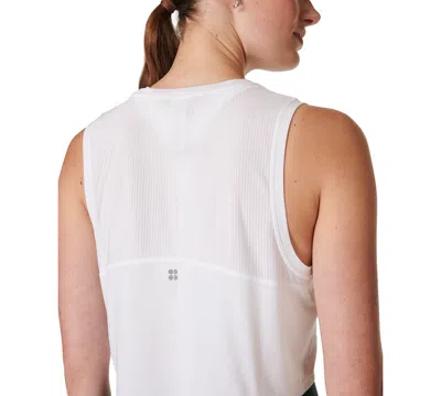 Sweaty Betty Breathe Easy Cropped Tank Top In White