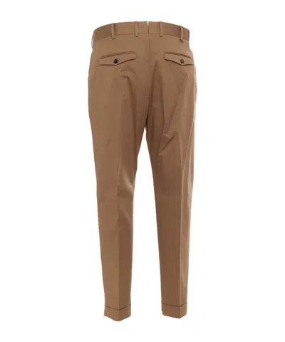 Pt01 Belt Loop Casual Pants In Brown