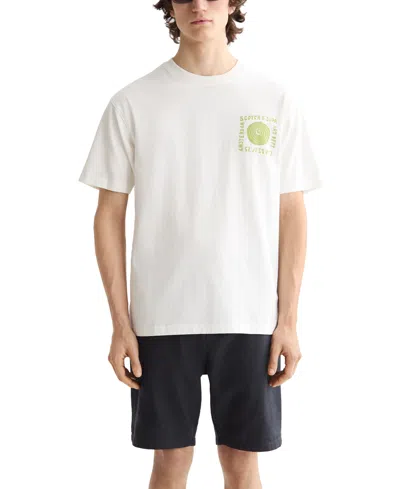 Scotch & Soda Men's Relaxed Fit Short Sleeve Crewneck Logo Graphic T-shirt In White