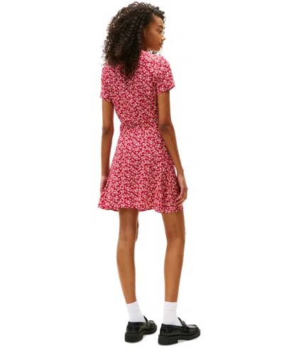 Tommy Jeans Women's Floral-print Fit & Flare Mini Dress