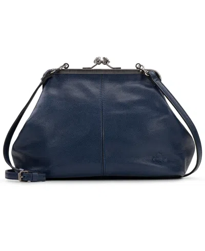 Patricia Nash Sofia Kisslock Leather Bag