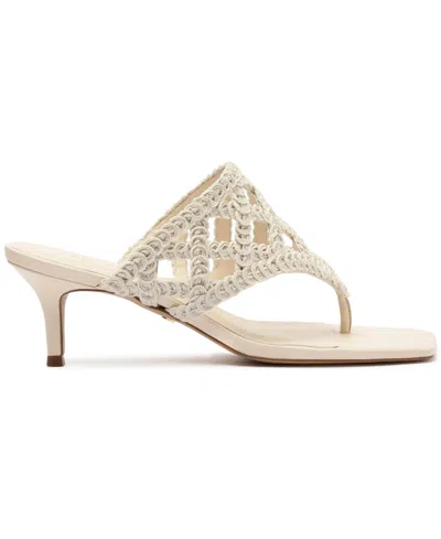 Arezzo Brie Cage Sandal In Neutral