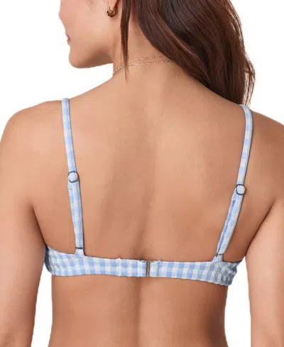 Andie Women's The Santorini Gingham Bikini Top