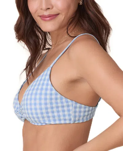 Andie Women's The Santorini Gingham Bikini Top