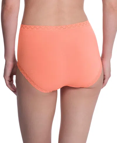 Natori Bliss Lace-trim High Rise Cotton Brief 755058