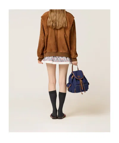 Miu Miu Suede Blouson Jacket