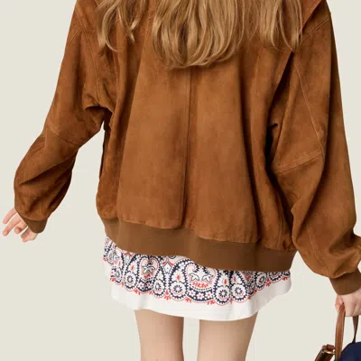 Miu Miu Suede Blouson Jacket