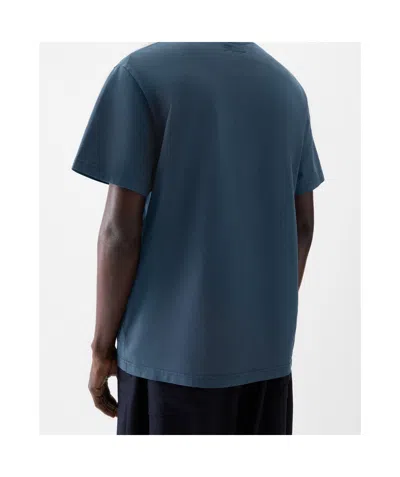 Jacquemus Mens Dark Navy Logo-embroidered Cotton T-shirt In Blue
