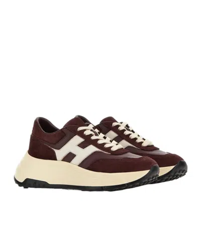 Hogan High-fidelity Sneakers With Contrast Sole In Multi