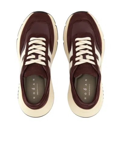 Hogan High-fidelity Sneakers With Contrast Sole In Multi