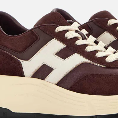 Hogan High-fidelity Sneakers With Contrast Sole In Multi