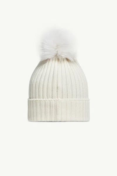 Moncler Wool Beanie With Pom Pom