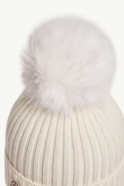Moncler Wool Beanie With Pom Pom