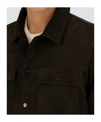 Herno Resort Shacket In Cotton Cashmere Knit In Blue