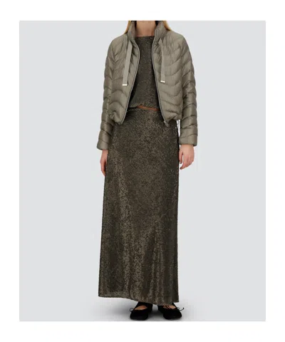 Herno Resort Short Jacket In Nylon Ultralight In Gray