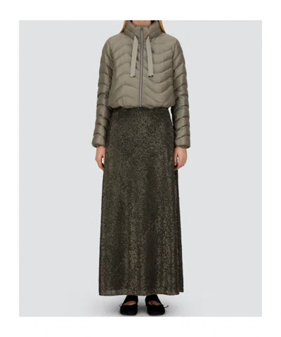 Herno Resort Short Jacket In Nylon Ultralight In Gray