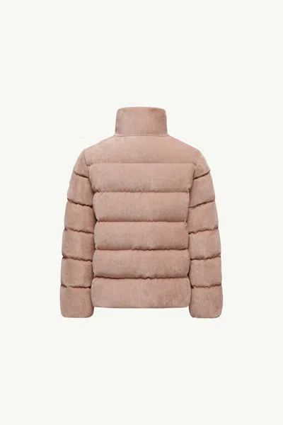 Moncler Marth Corduroy Down Jacket In Neutral