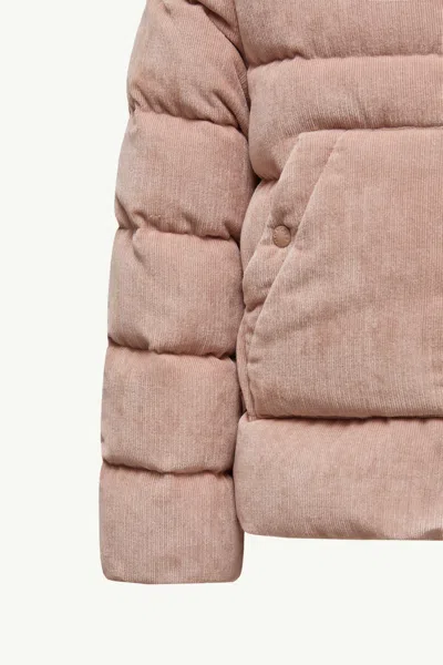 Moncler Marth Corduroy Down Jacket In Neutral