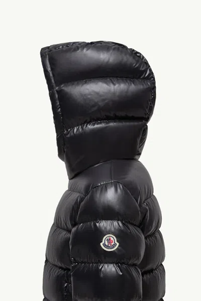 Moncler Doudoune À Capuche New Aubert In Black