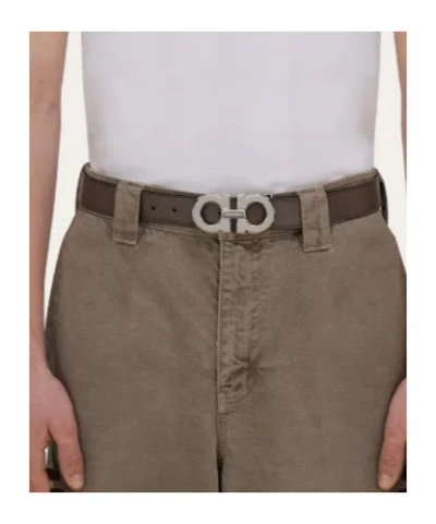 Ferragamo Reversible And Adjustable Gancini Belt