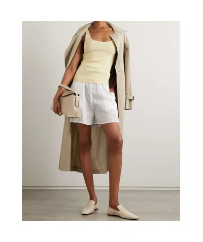 Totême Summer Shorts In White