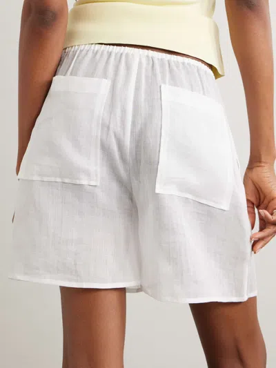 Totême Summer Shorts In White