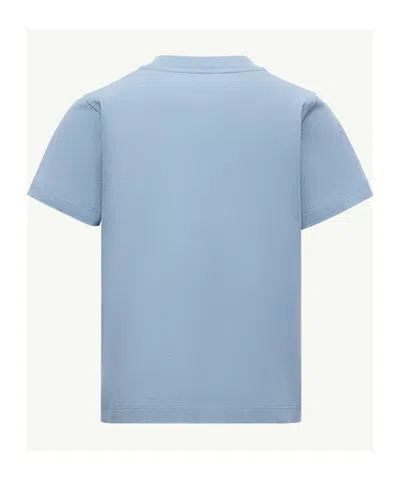 Moncler Short-sleeved T-shirt In Blue