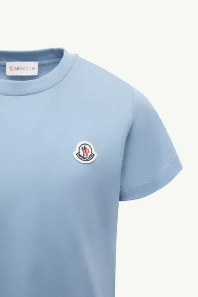 Moncler Short-sleeved T-shirt In Blue