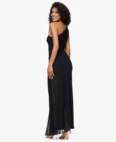 Xscape Women's One-shoulder Long Sheath Dress