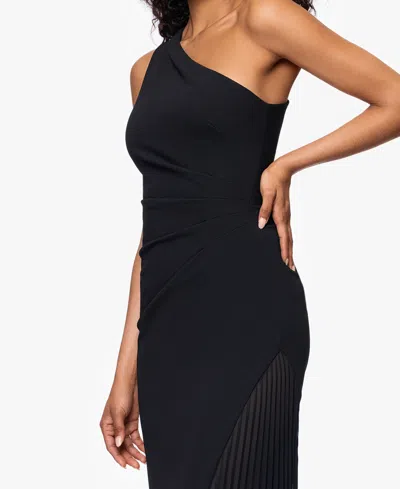 Xscape Women's One-shoulder Long Sheath Dress