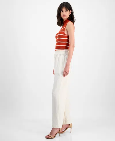T Tahari Women's Pull-on High-rise Wide-leg Pants
