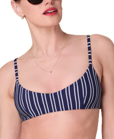 Andie Women's The Molokai Nautical Stripe Bikini Top