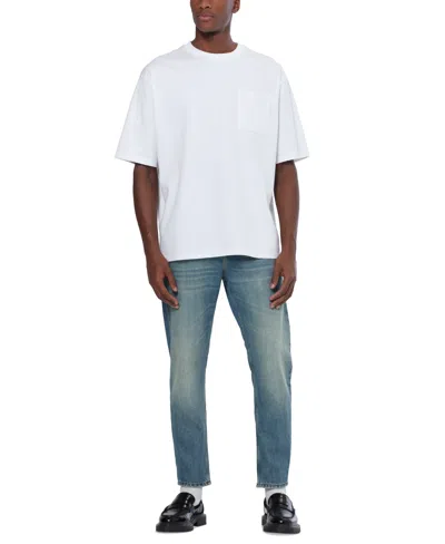 Scotch & Soda Raw Edge Cotton T-shirt In White