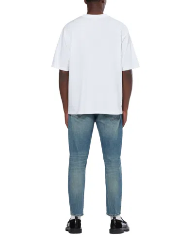 Scotch & Soda Raw Edge Cotton T-shirt In White