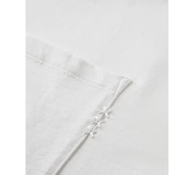 Scotch & Soda Raw Edge Cotton T-shirt In White