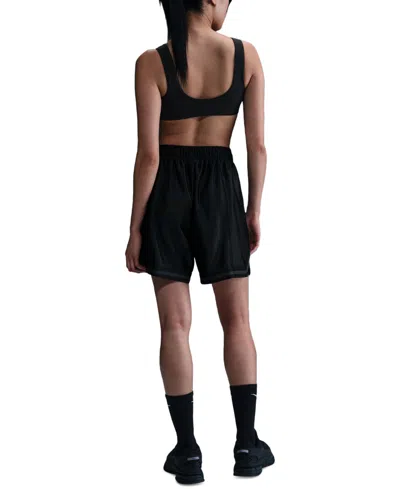 Nike Sportswear Women's Loose Mid-rise Graphic Shorts In Gold