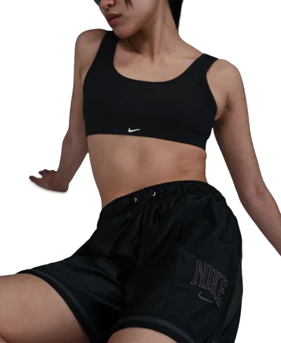 Nike Sportswear Women's Loose Mid-rise Graphic Shorts In Gold