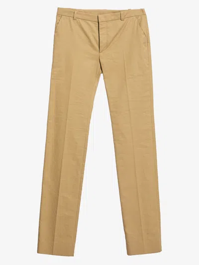 Balenciaga Women Slim Trousers In Brown