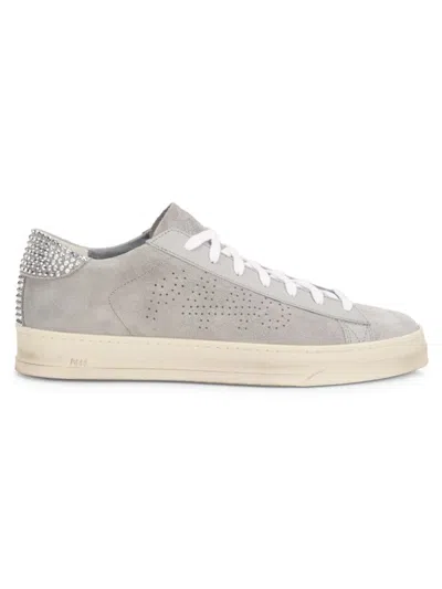 P448 Women's Jack Crystal-studded Suede Low-top Sneakers