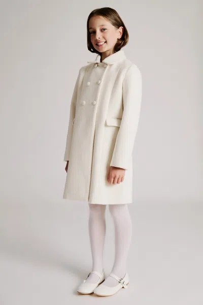 Bardot Junior Girls Leah Wool Coat In White