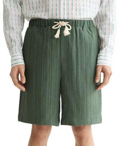 Scotch & Soda Regular Fit Tonal Striped Bermuda Shorts