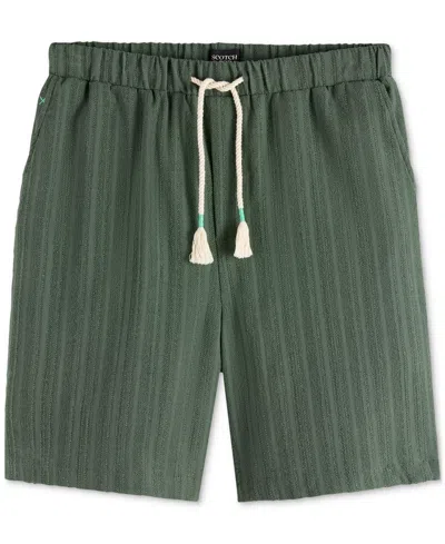 Scotch & Soda Regular Fit Tonal Striped Bermuda Shorts